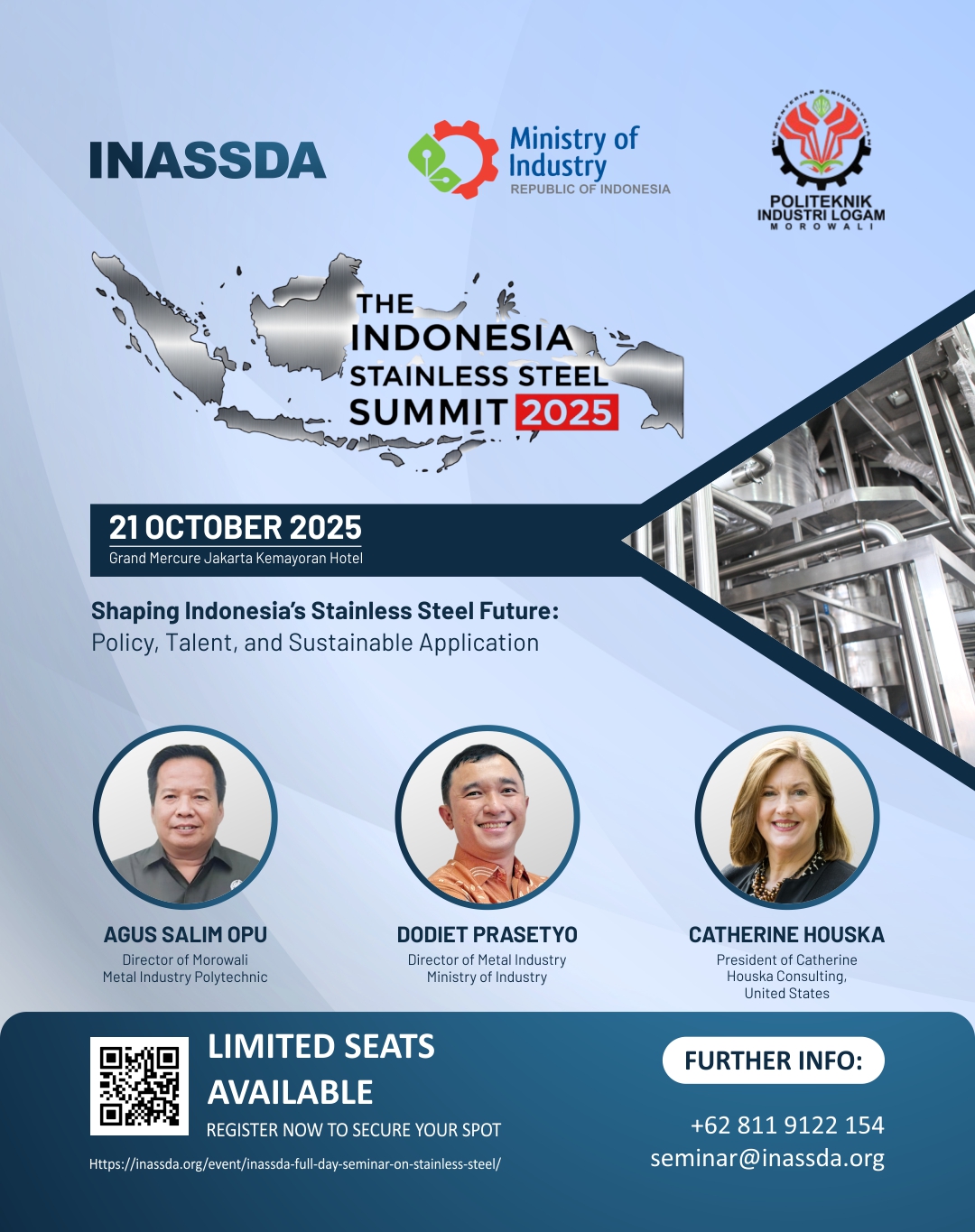Flyer of THE INDONESIA STAINLESS STEEL SUMMIT 2025